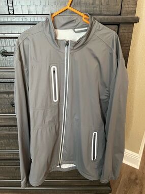 Men's Gray Lightweight Zip Jacket